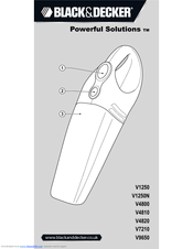 Black & Decker Dustbuster V1250 User Manual