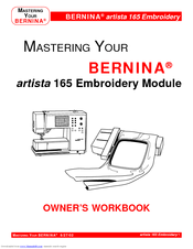 Bernina artista 165 Embroidery Owner's Manual