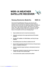 Ramsey Electronics WSR-1A Assembly And Instruction Manual