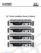 Crest Audio CC Owner's Manual