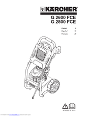 Kärcher G 2600 FCE Operator's Manual
