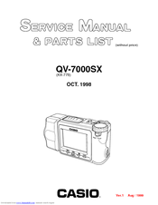 Casio QV-7000SX Service Manual & Parts List
