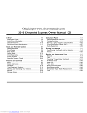 Chevrolet 2010 Express Owner's Manual
