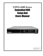 Crest Audio CDVS-4200 Series User Manual