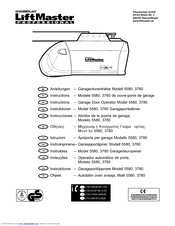 Chamberlain LiftMaster Professional 3780 Instructions Manual