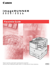 Canon IMAGERUNNER 2016 Facsimile Manual