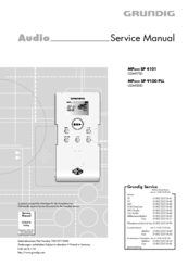 Grundig MPaxx SP 4101 Service Manual
