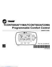 Trane TCONT602AF22MA Owner's Manual