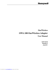 Honeywell OWA 100 OneWireless User Manual