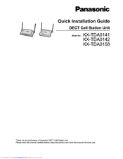 Panasonic KX-TDA0158 Quick Installation Manual