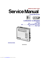 Panasonic SJ-MR230DGK Service Manual