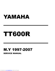 YAMAHA TT600R Service Manual