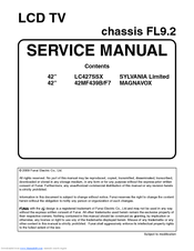Sylvania 42MF439B/F7 Service Manual