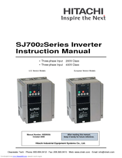 Hitachi SJ700-4000HFU2/E Instruction Manual