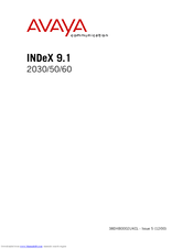 Avaya INDeX 2030 Manual