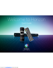 Horizon Fitness TV HD+ box Quick Manual