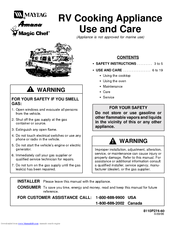 Maytag RV Use And Care Manual