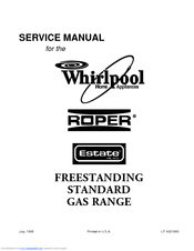 Whirlpool SF305PEE Q Service Manual