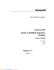 Honeywell Series A User Manual