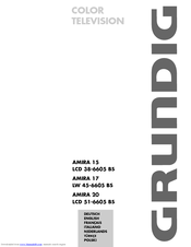 Grundig AMIRA 20 LCD 51-6605 BS Set Up And Operation Manual