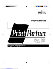 Fujitsu PrintPartner 20W User Manual