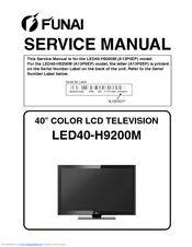 Funai LED40-H9200M Service Manual