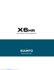 Suunto X6HR Instruction Manual