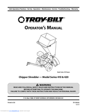 Troy-Bilt 420 Series Operator's Manual