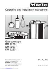 Miele KM 2256 Operating And Installation Instructions