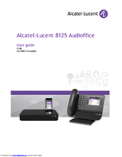 Alcatel-Lucent 8125 audioffice User Manual