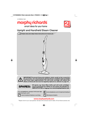 Morphy Richards Upright and Handheld Steam Cleaner Instructions Manual