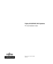 Fujitsu M10/SPARC M10 Installation Manual