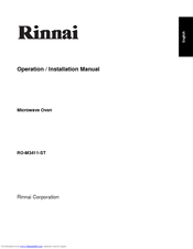Rinnai RO-M3411-ST Operation & Installation Manual