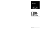 Icom IC-F410S Service Manual