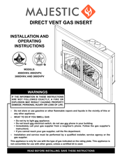 Majestic 380IDVPV Installation And Operating Instructions Manual