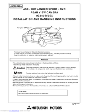 Mitsubishi MZ380552EX Installation And Handling Instructions