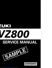 Suzuki VZ800 Service Manual