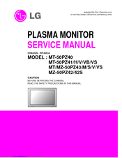 LG MT-50PZ43M Service Manual