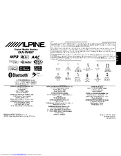 Alpine iXA-W407 Quick Reference Manual