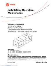 Trane Voyager YCD500B Installation & Operation Manual