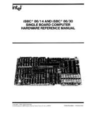Intel iSBC 86/14 Hardware Reference Manual