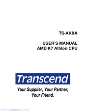 Transcend TS-AKXA User Manual