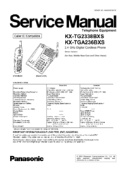 Panasonic KX-TG2338BXS Service Manual