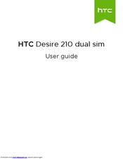 HTC Desire 210 dual sim User Manual