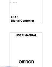 Omron E5AK-AA2 AC/DC24 User Manual