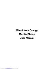 ORANGE Miami User Manual