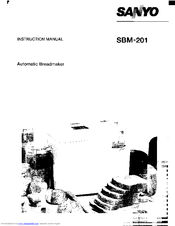 Sanyo SBM-201 Instruction Manual