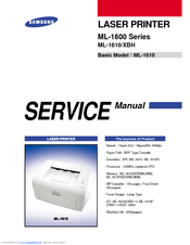 Samsung ML-1610 Series Service Manual