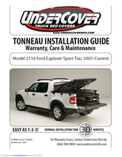UnderCover 2110 Ford Explorer Sport Trac 2007-Current Installation Manual