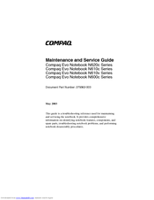Compaq Evo N610v Maintenance And Service Manual